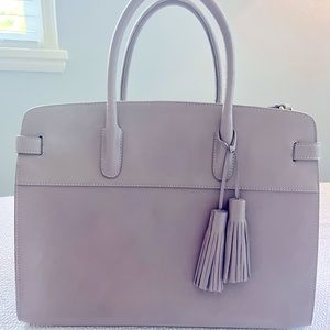 Cuyana work satchel with tassel